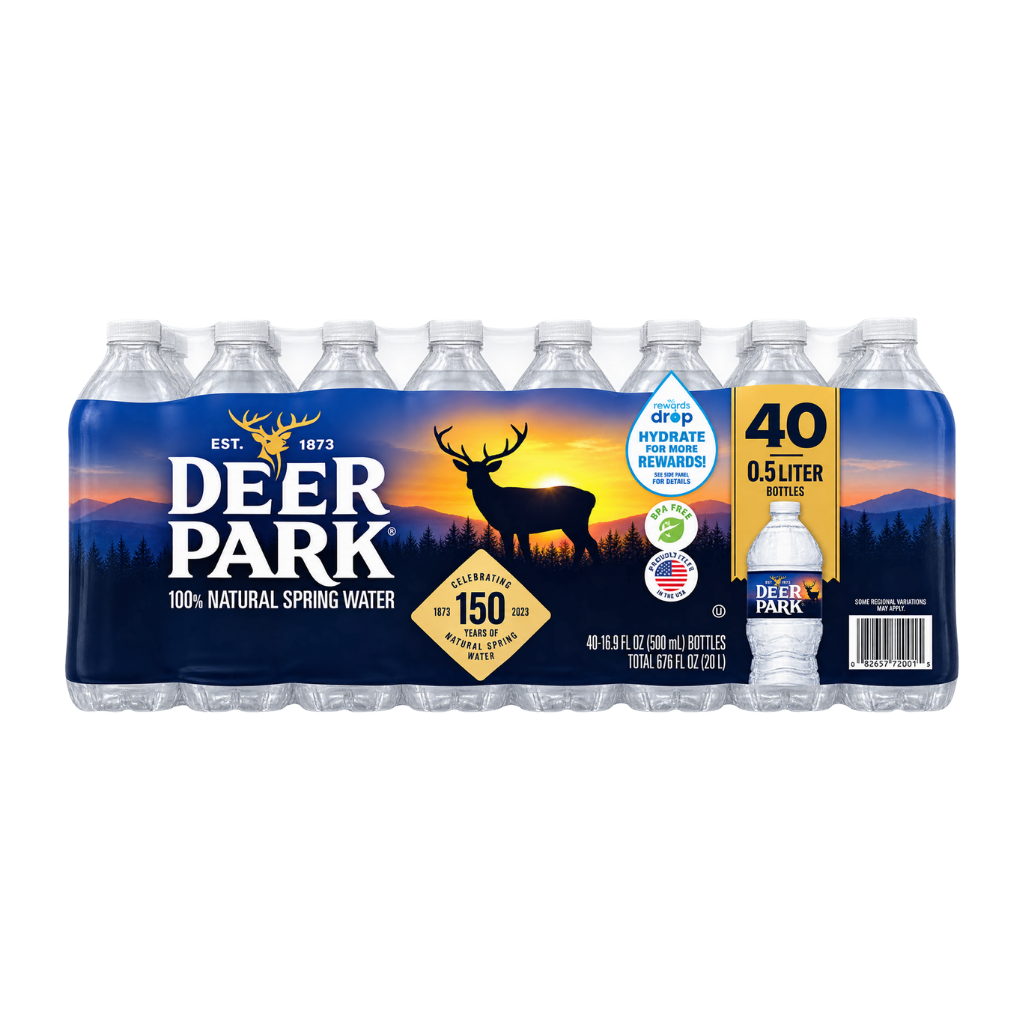 Deer Park Natural Spring Water 16.9 fl oz 40 ct buy online USA - 1